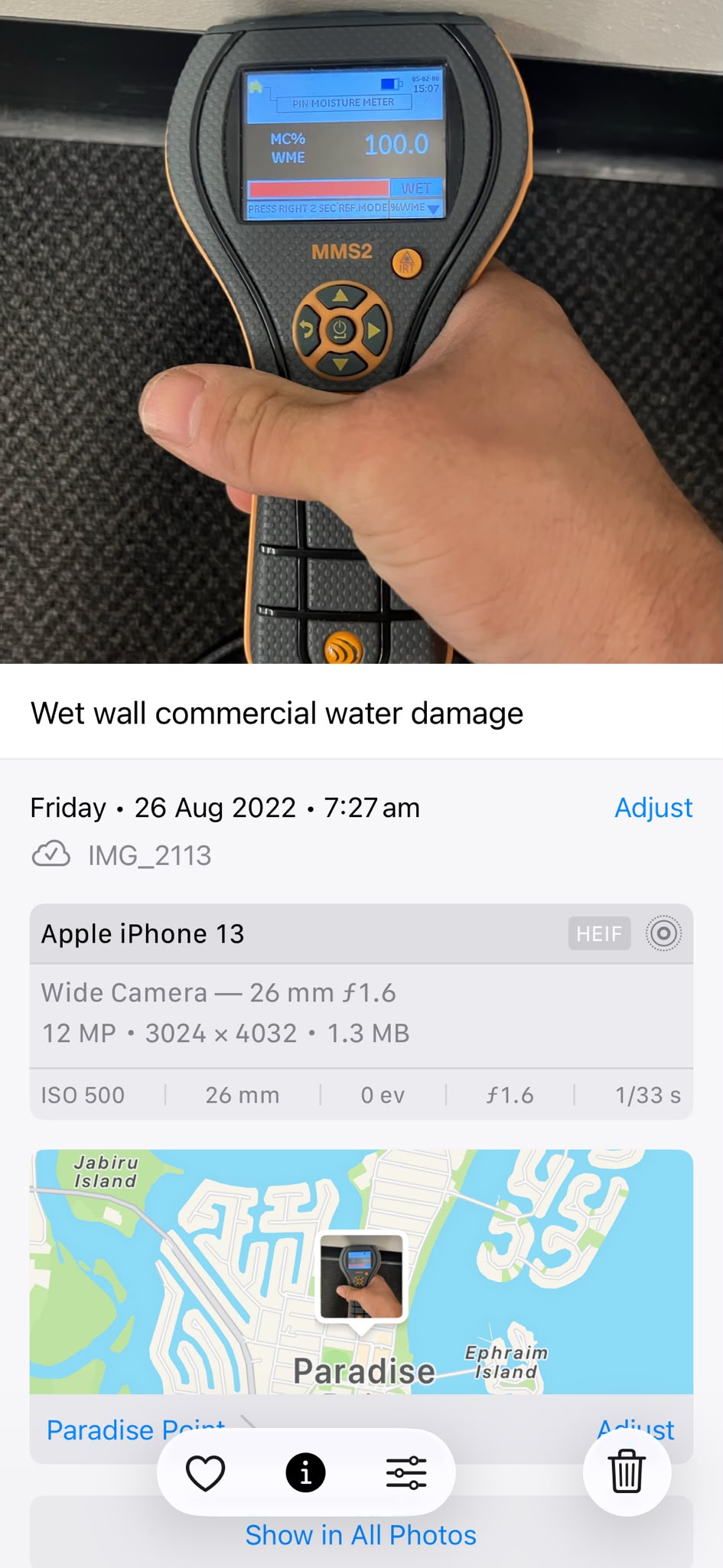 Carpet water extraction and flood restoration Gold Coast