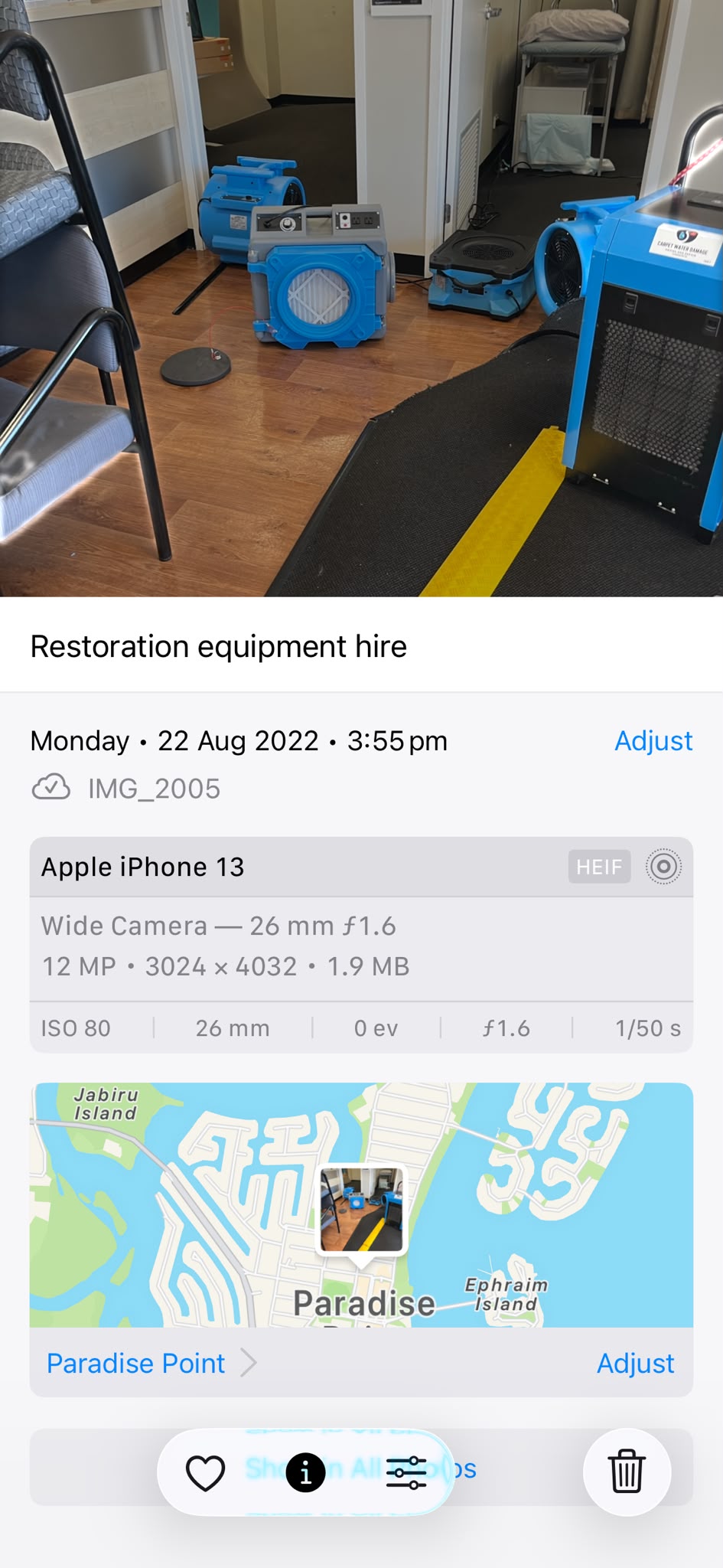 Flood restoration services and equipment Gold Coast