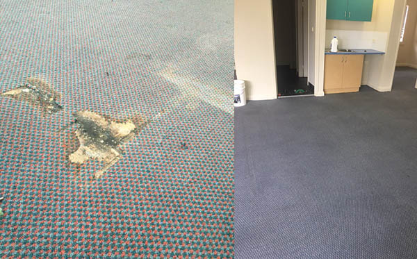 carpet relaid after mould damage Sydney 2017